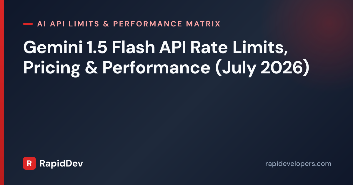 Gemini 1.5 Flash API: Rate Limits & Migration Guide