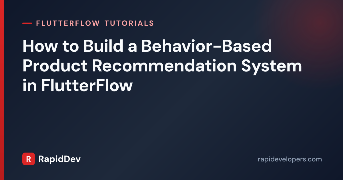 Product Recommendations in FlutterFlow | Tutorial